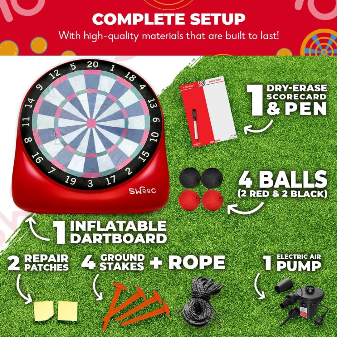 Giant Kick Darts with 15+ Games Included