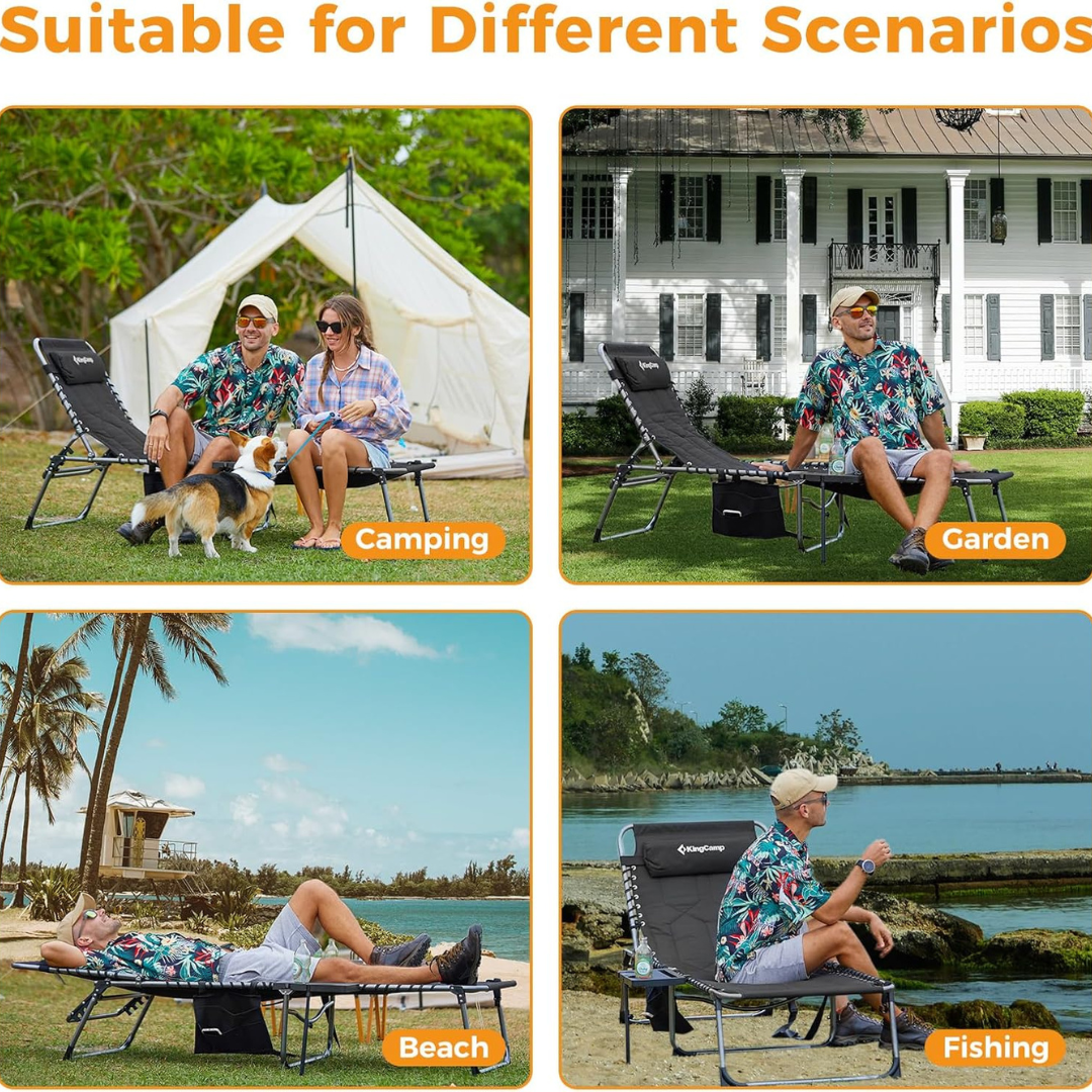 Beach Reclining Patio Pool Chair