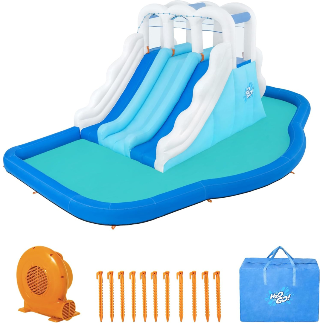 Inflatable Triple Slide - Splash Pool Water Park