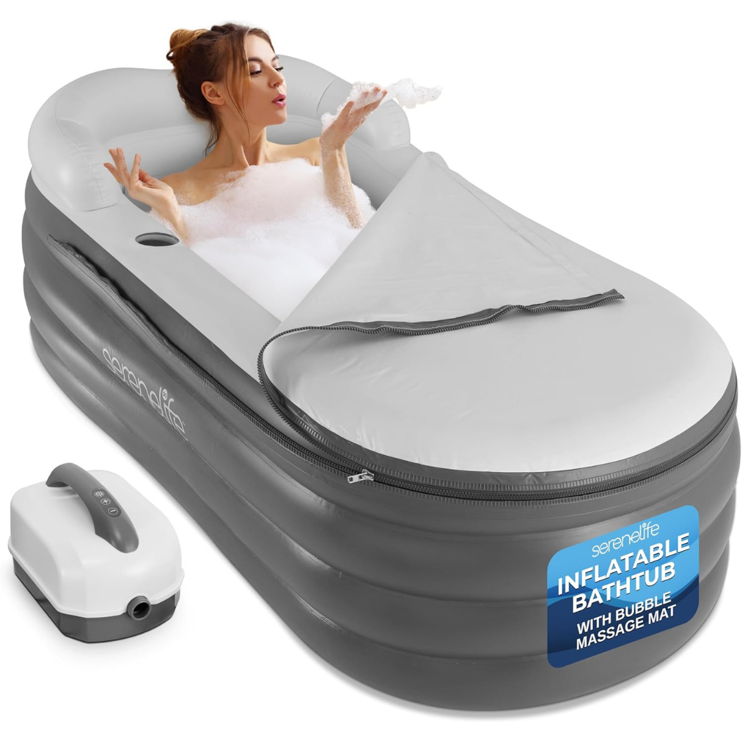 Inflatable Bathtub with Bubble Massage