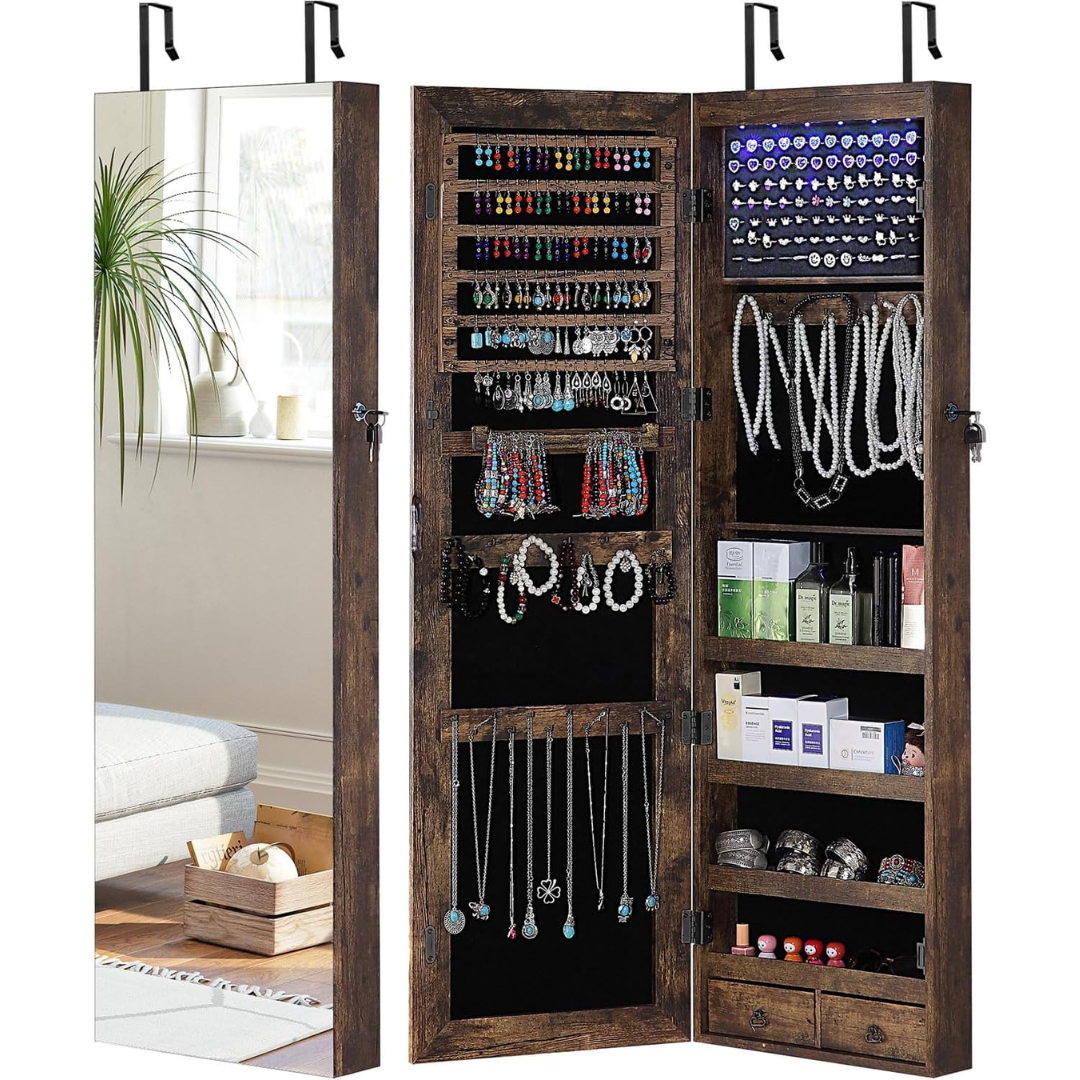 Mirror Jewelry Cabinet