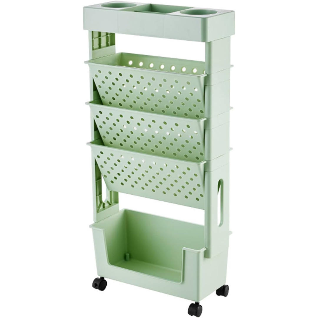Movable Bookshelf Cart