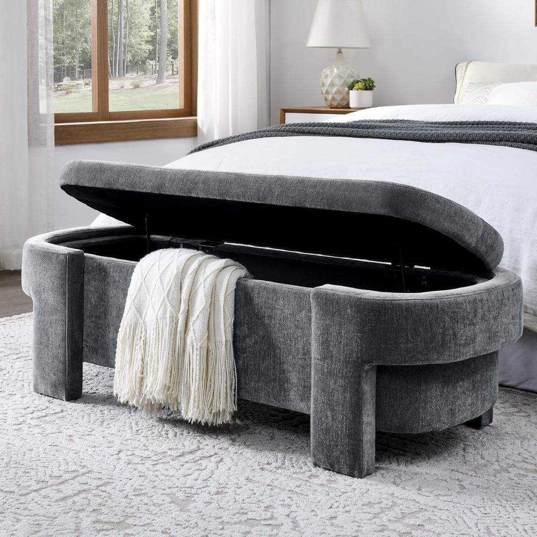Oval Storage Bench