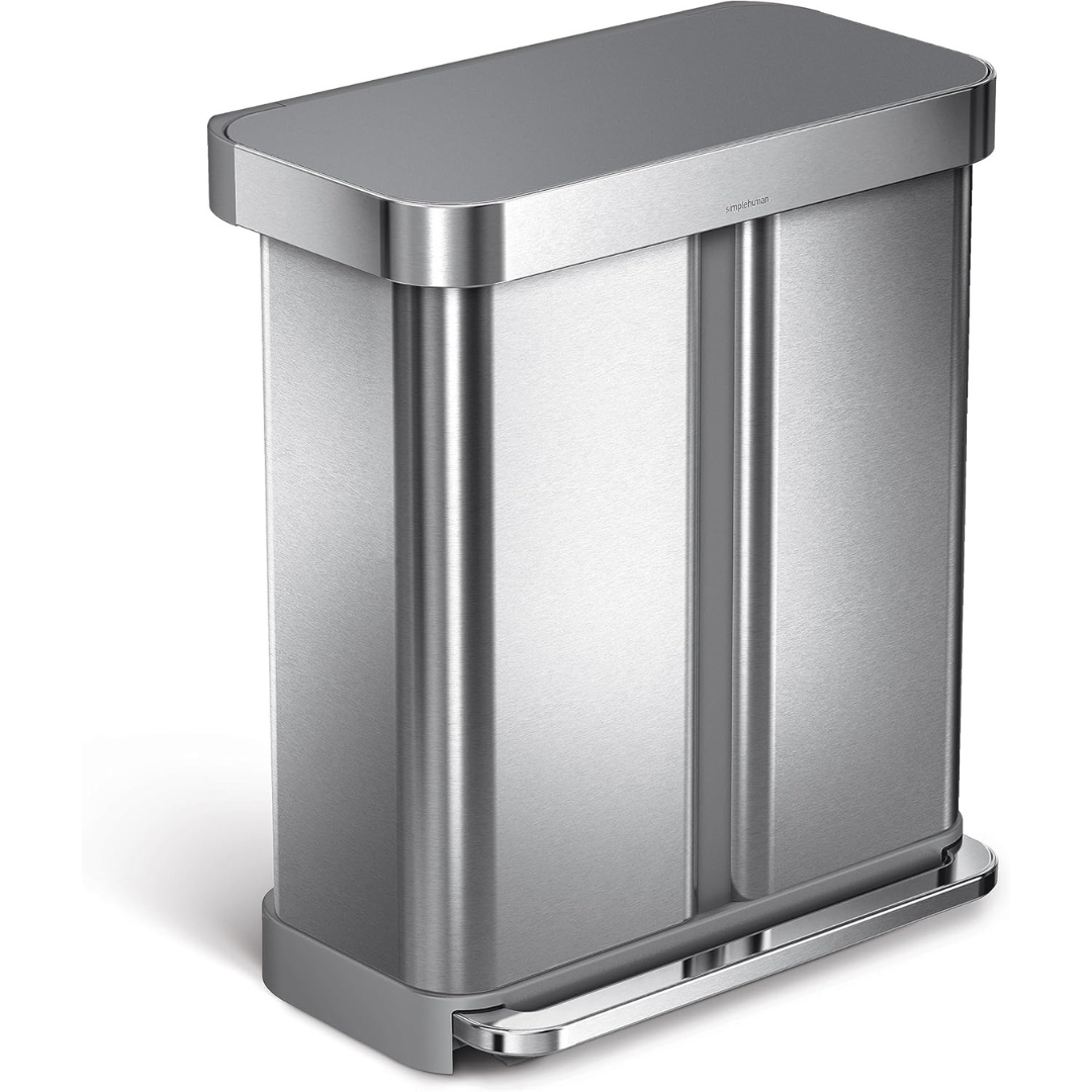 Dual Compartment Kitchen Trash Can