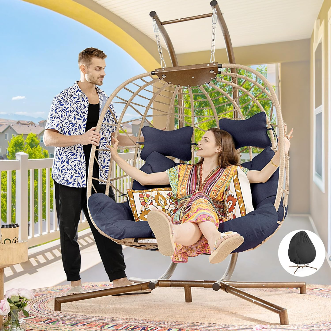 Double Swing Egg Chair