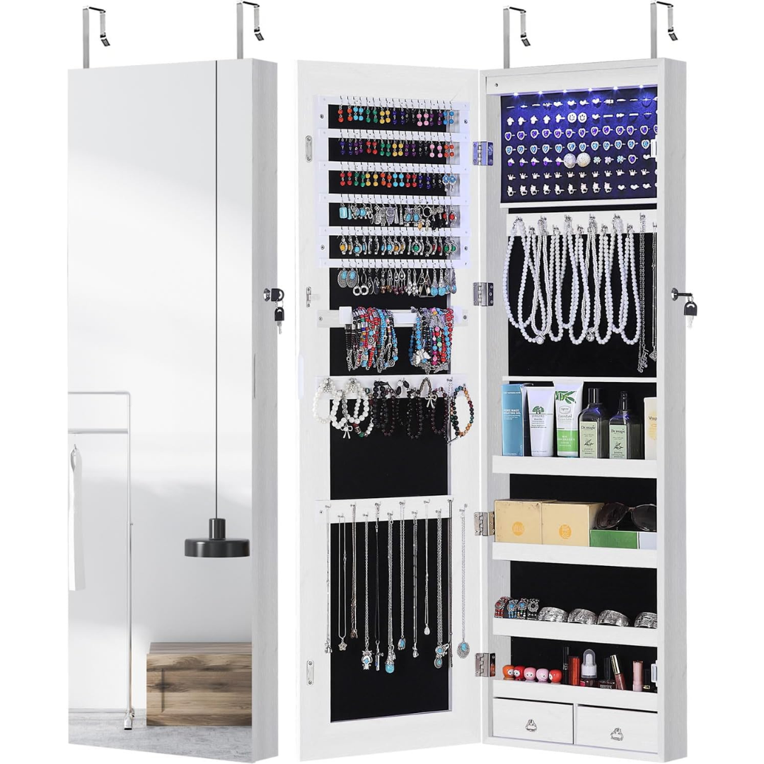 Mirror Jewelry Cabinet