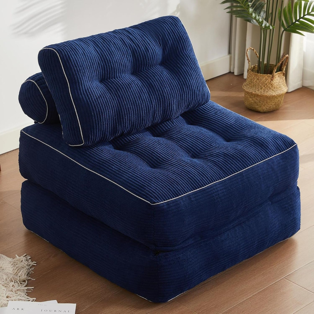 Futon Sofa Bed - Floor Couch for Adults Chair for Living Room