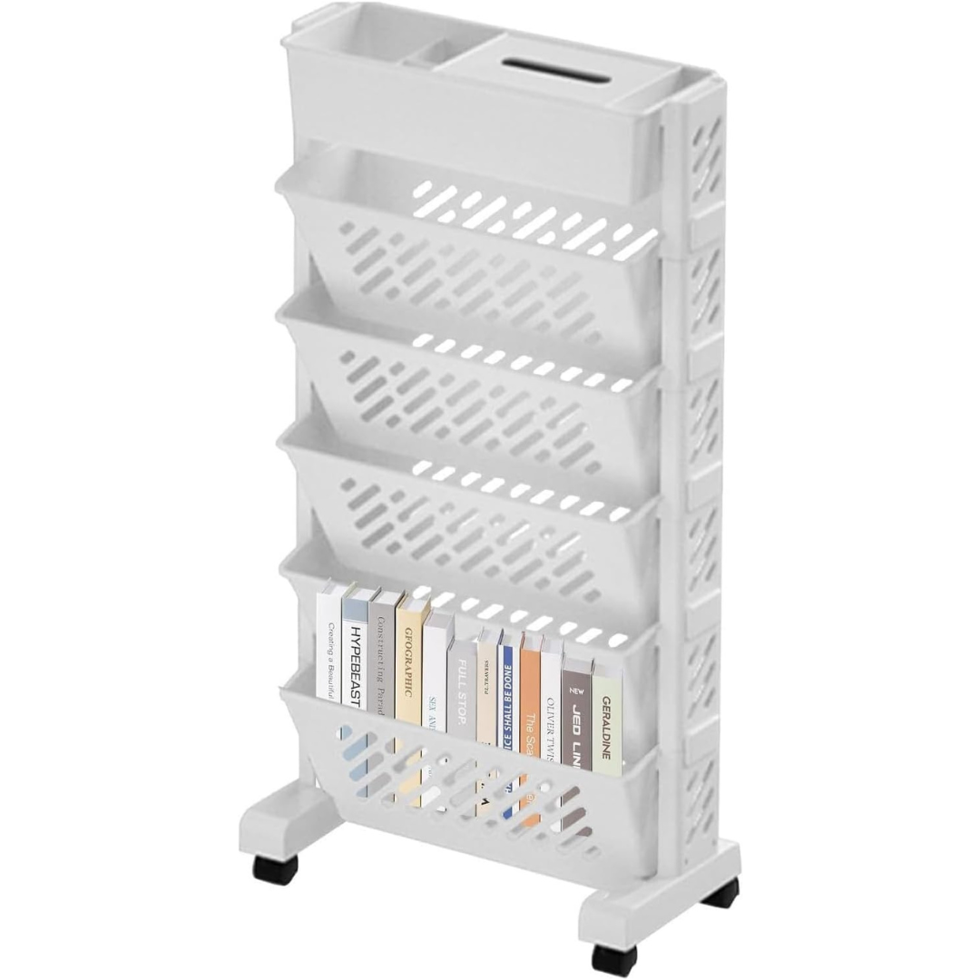 Movable Bookshelf Cart