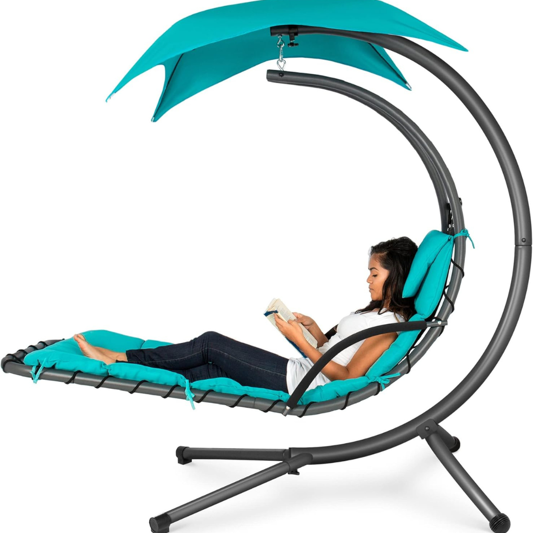 Curved Steel Chaise Lounge - Swing