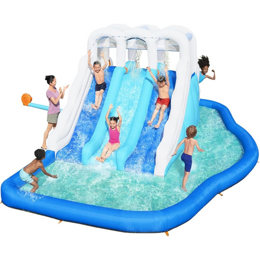 Inflatable Triple Slide - Splash Pool Water Park