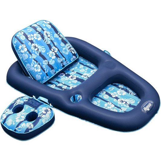 Tanner & Recliner with Accessory Caddy Pool Float