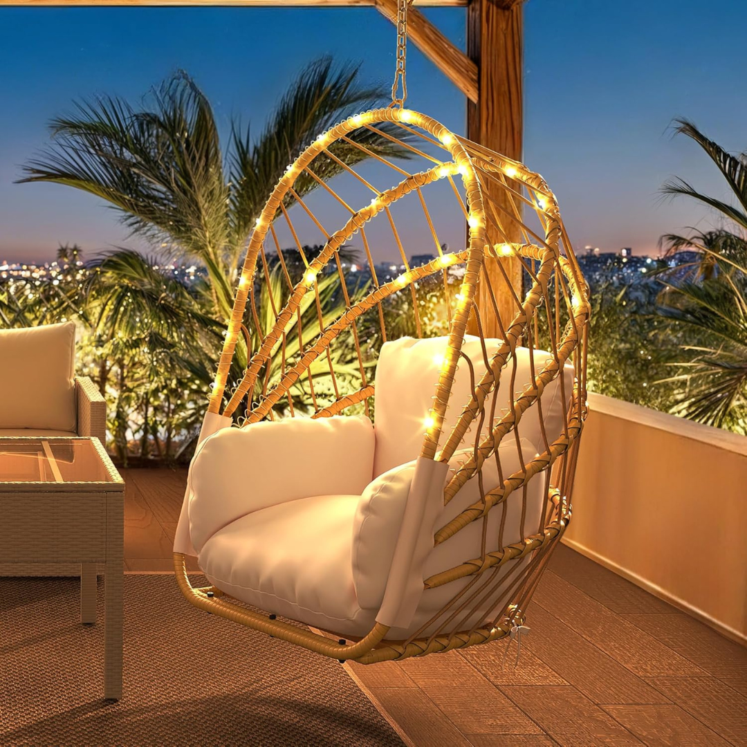 Hanging Rattan Wicker Egg Chair