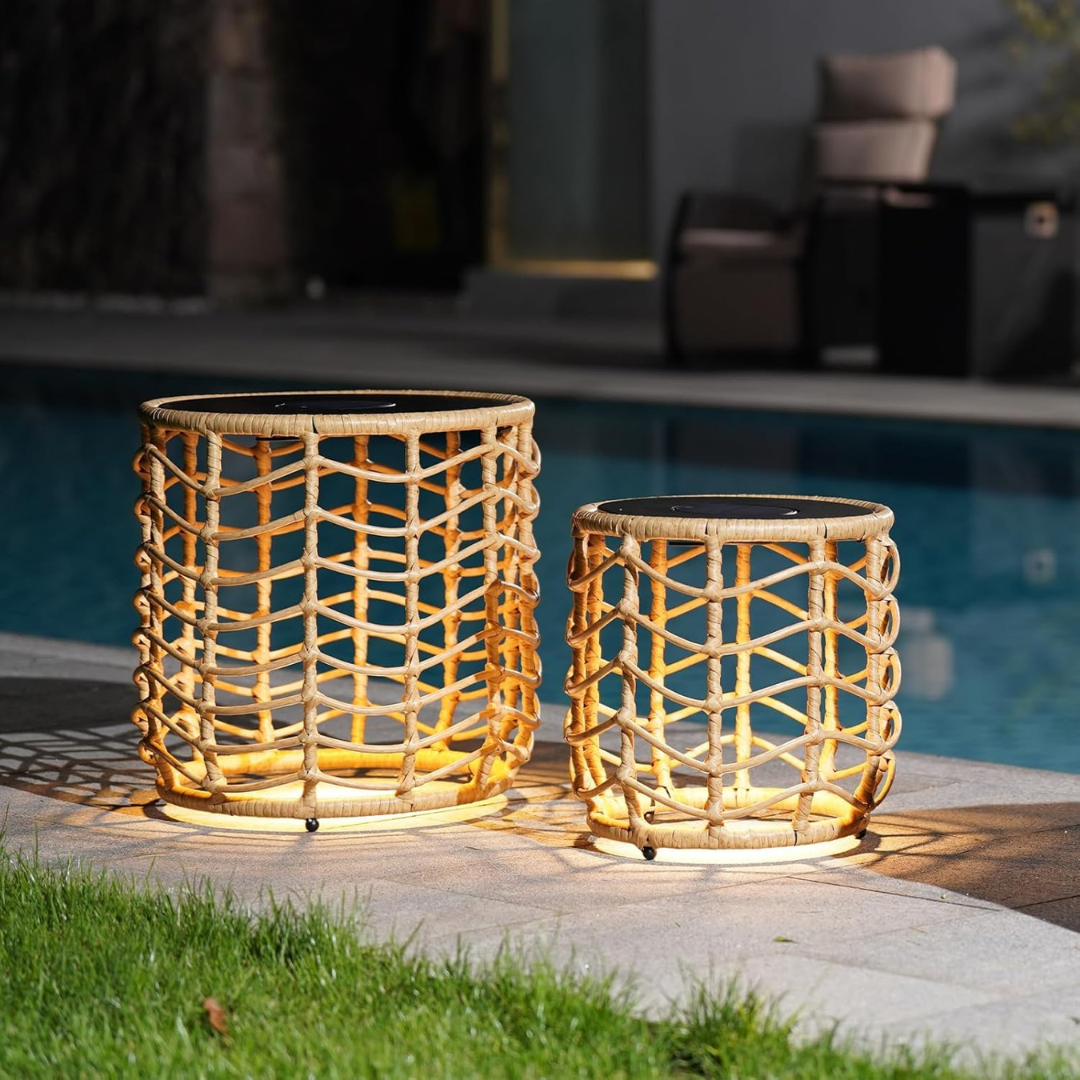 Solar Yard Boho Solar Nesting Tables
