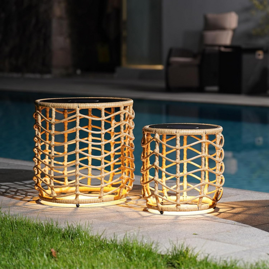 Solar Yard Boho Solar Nesting Tables