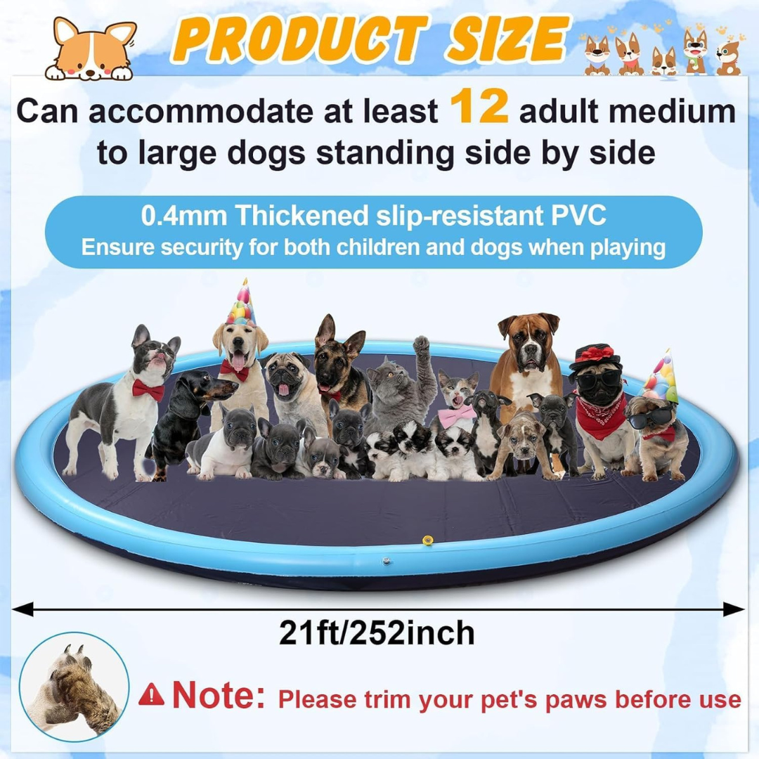 3 Sizes  Giant Inflatable Splash Pad