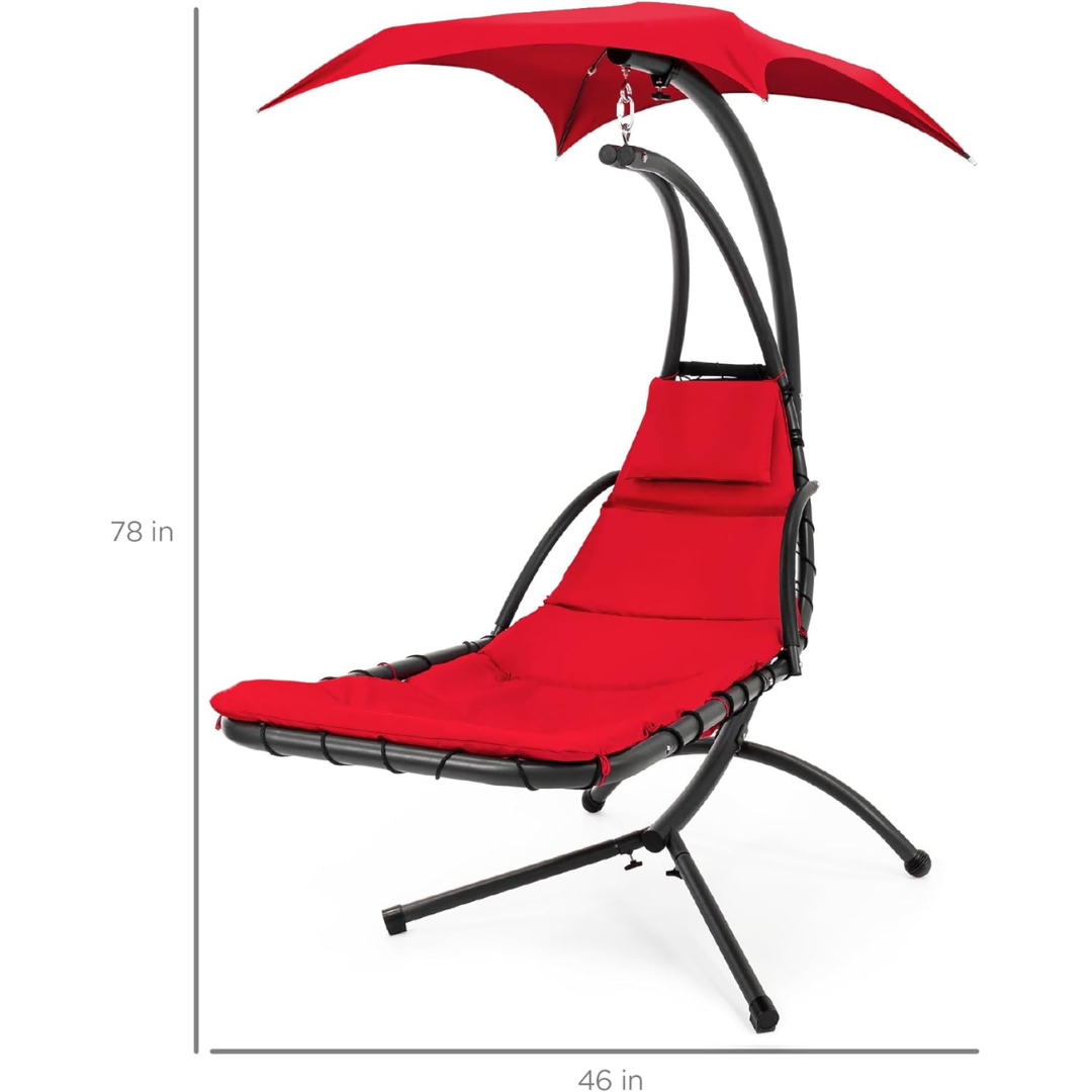 Curved Steel Chaise Lounge - Swing