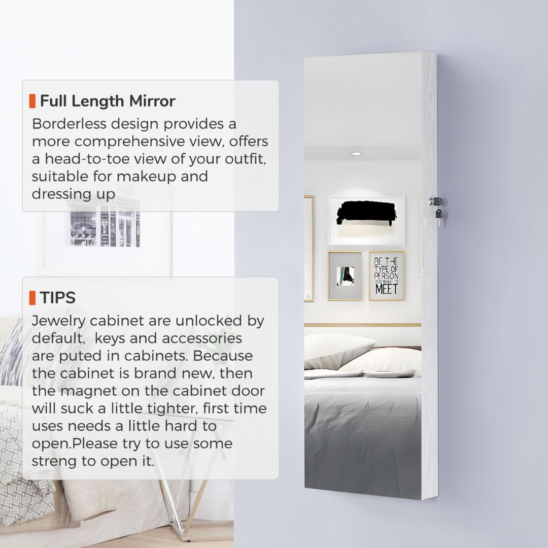 Mirror Jewelry Cabinet