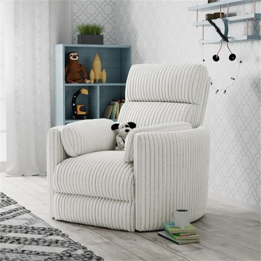 Swivel Glider Recliner in Ivory