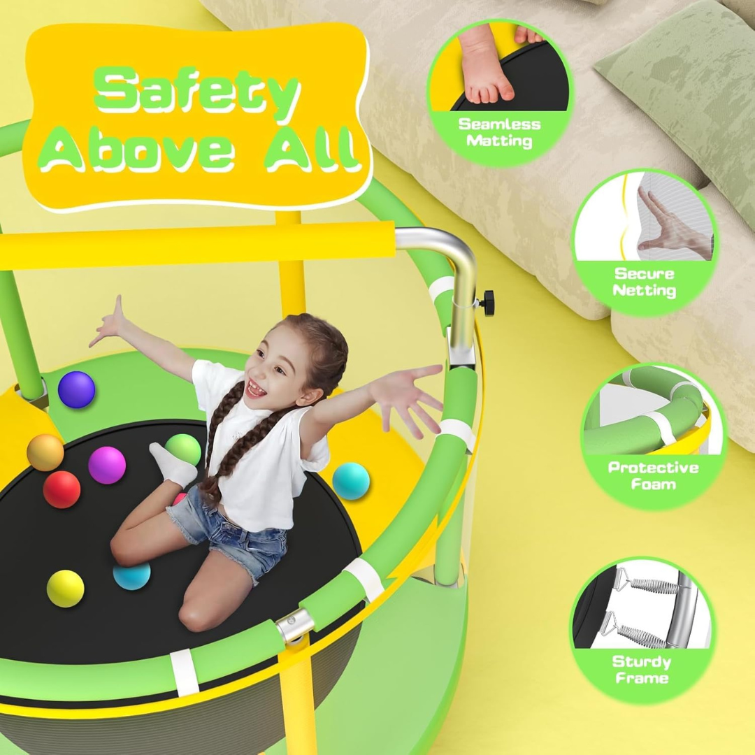Trampoline for Kids with Enclosure