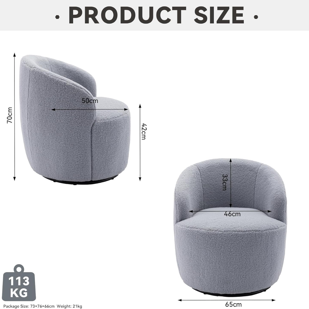 Teddy Swivel Cuddle Chair