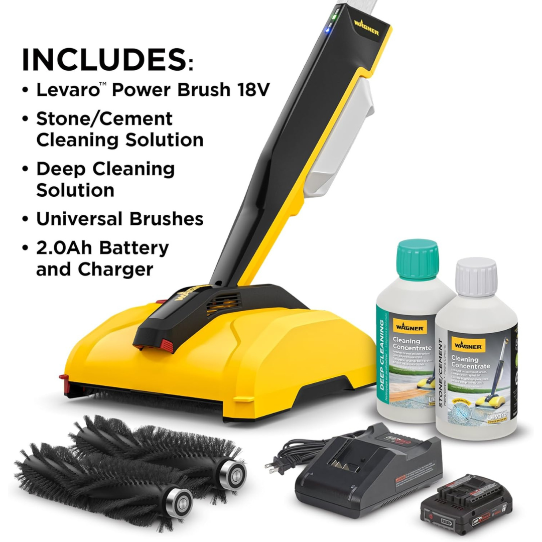 Cordless Outdoor Patio and Deck  Power Brush Cleaner
