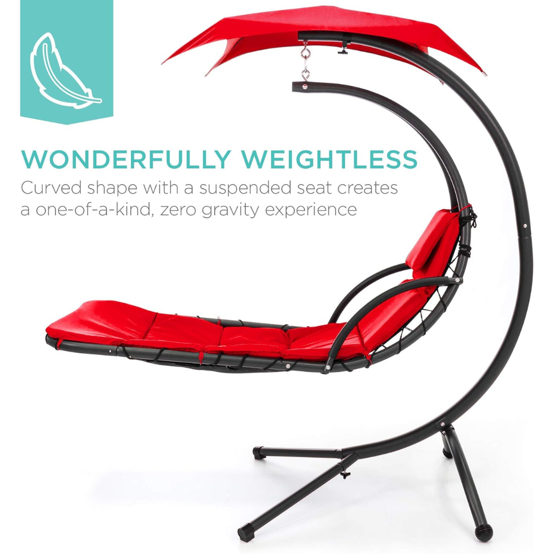 Curved Steel Chaise Lounge - Swing
