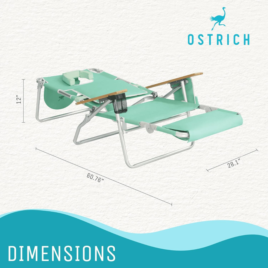 3 in 1 Folding Beach Lounger