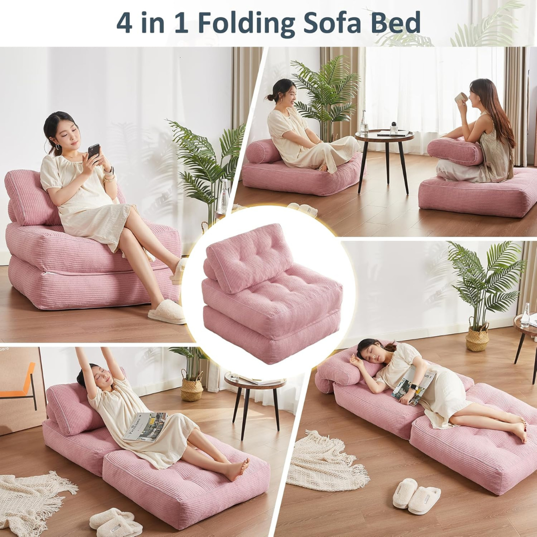 Futon Sofa Bed - Floor Couch for Adults Chair for Living Room