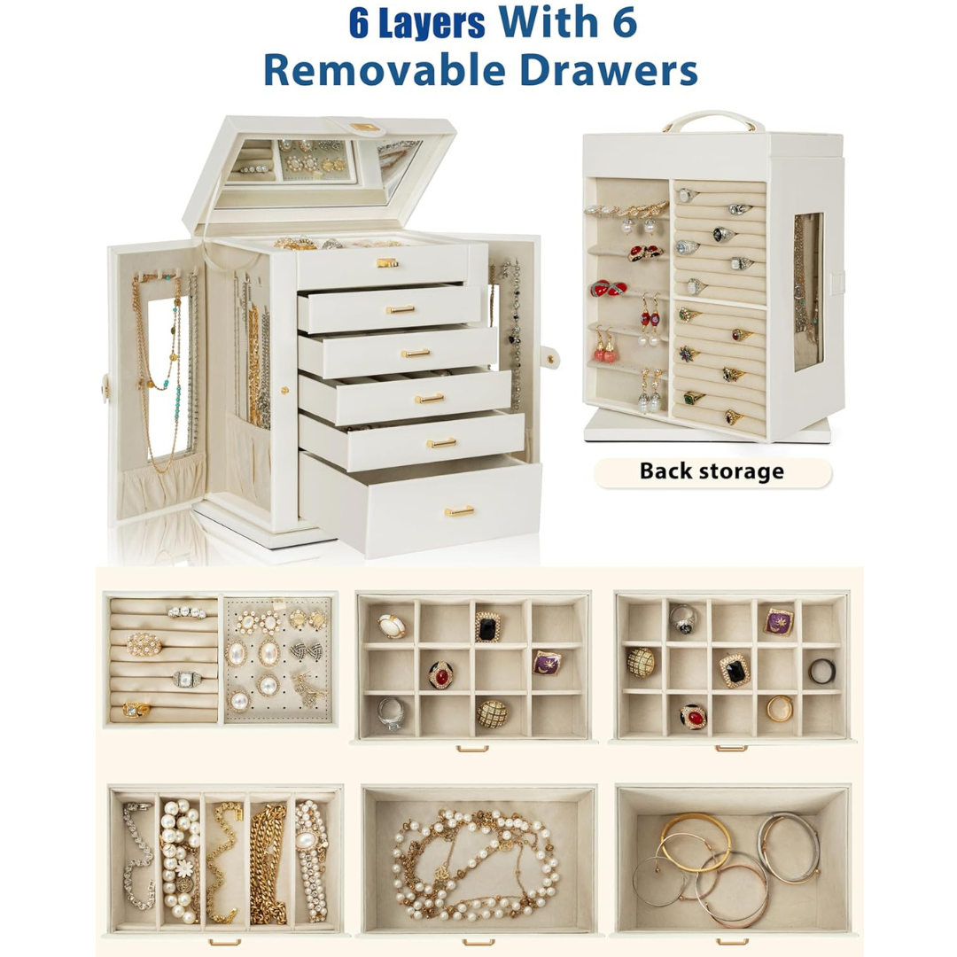 360° Rotating Jewelry Storage