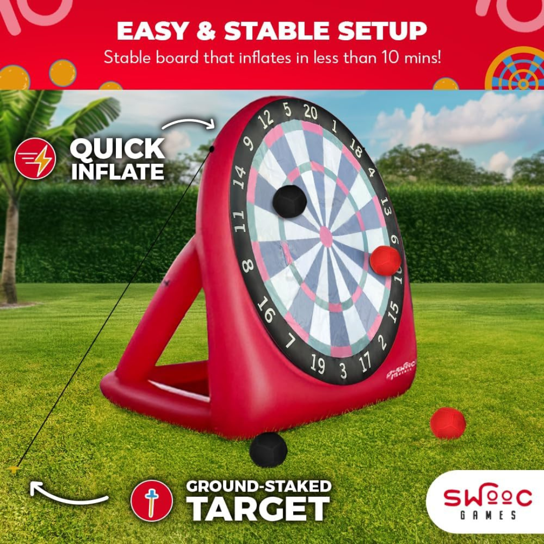 Giant Kick Darts with 15+ Games Included