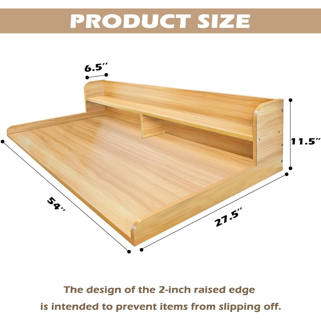 Laundry Countertop with 2-Tier Shelf