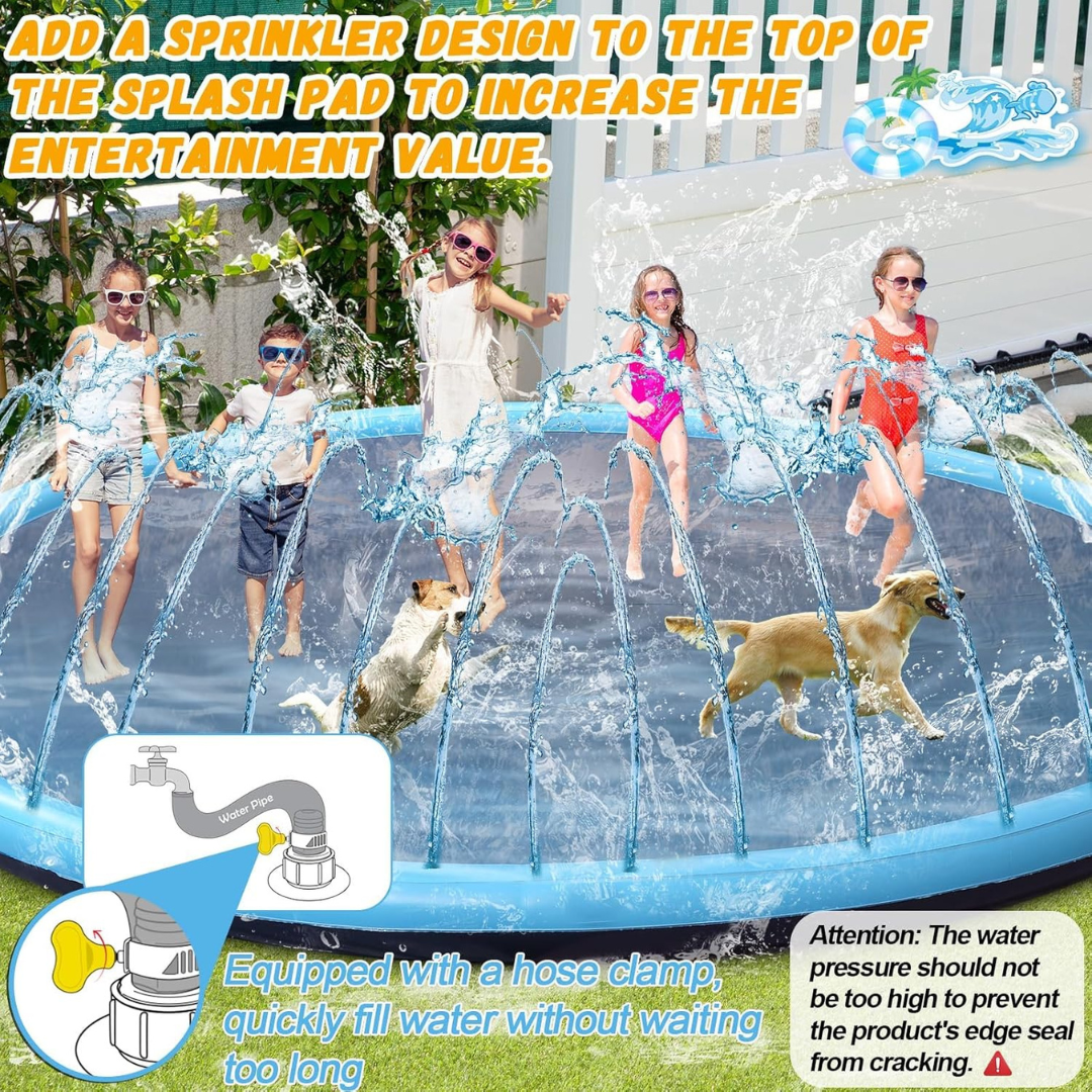 3 Sizes  Giant Inflatable Splash Pad