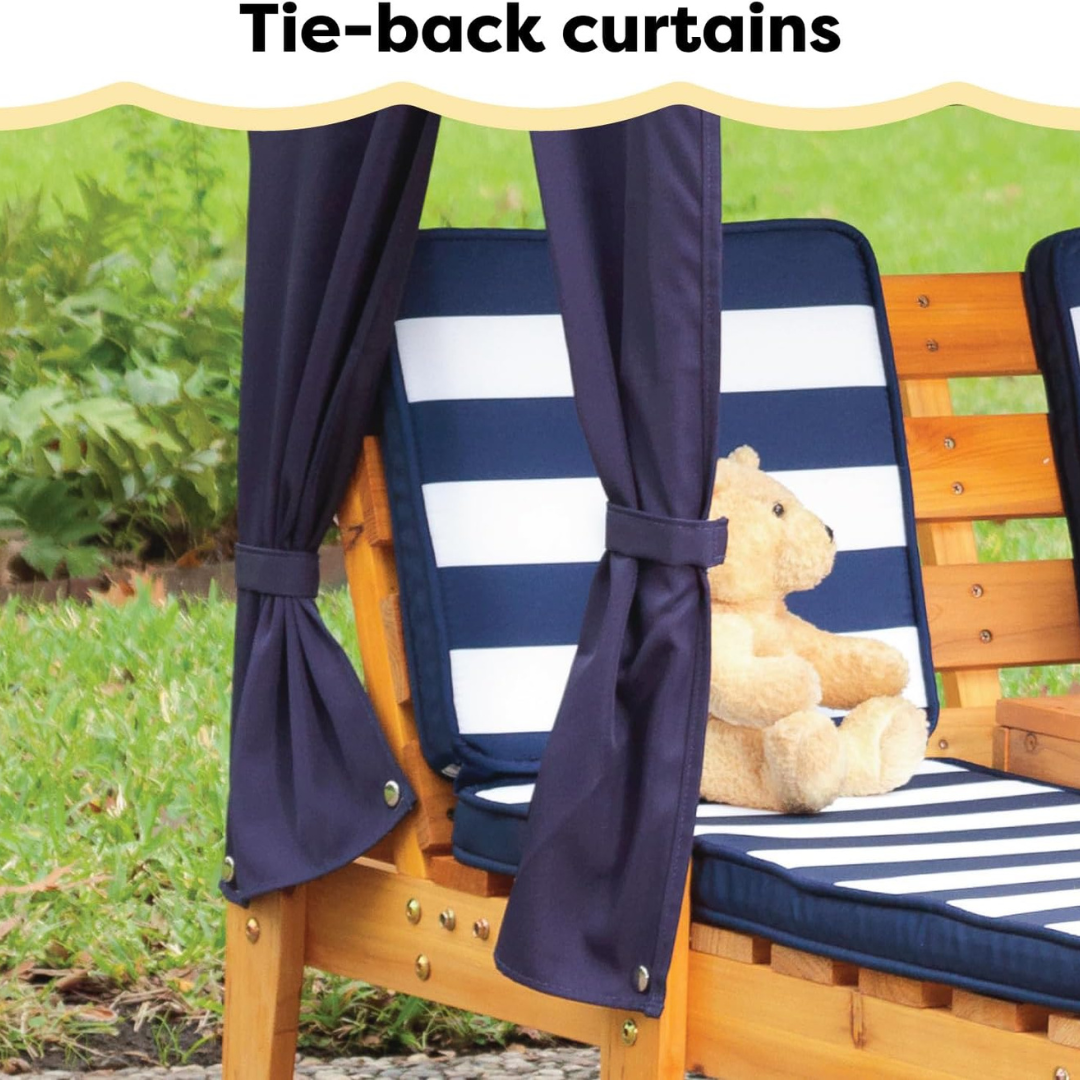 Double Garden Sun Lounger for Kids