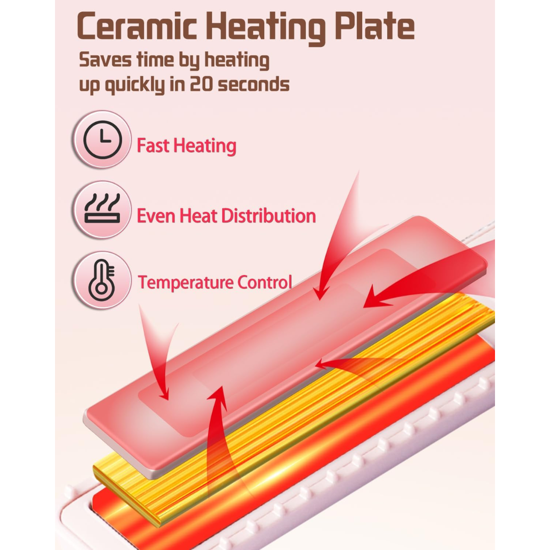 Gemstone Wireless Hair Straightener