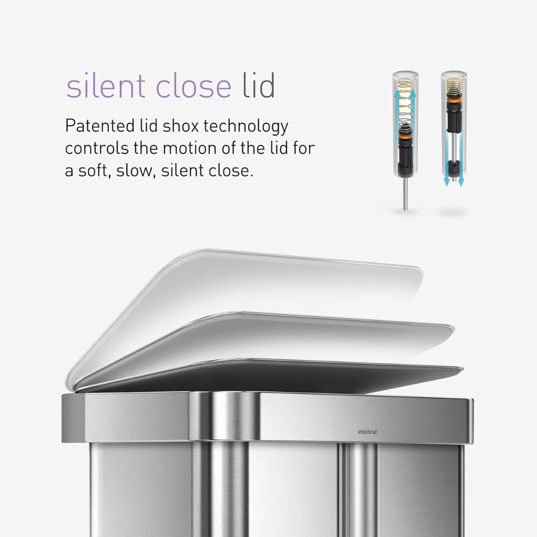 Dual Compartment Kitchen Trash Can