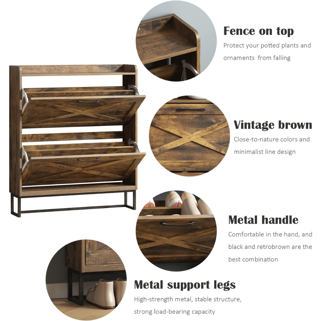 Entryway Shoe Storage Cabinet