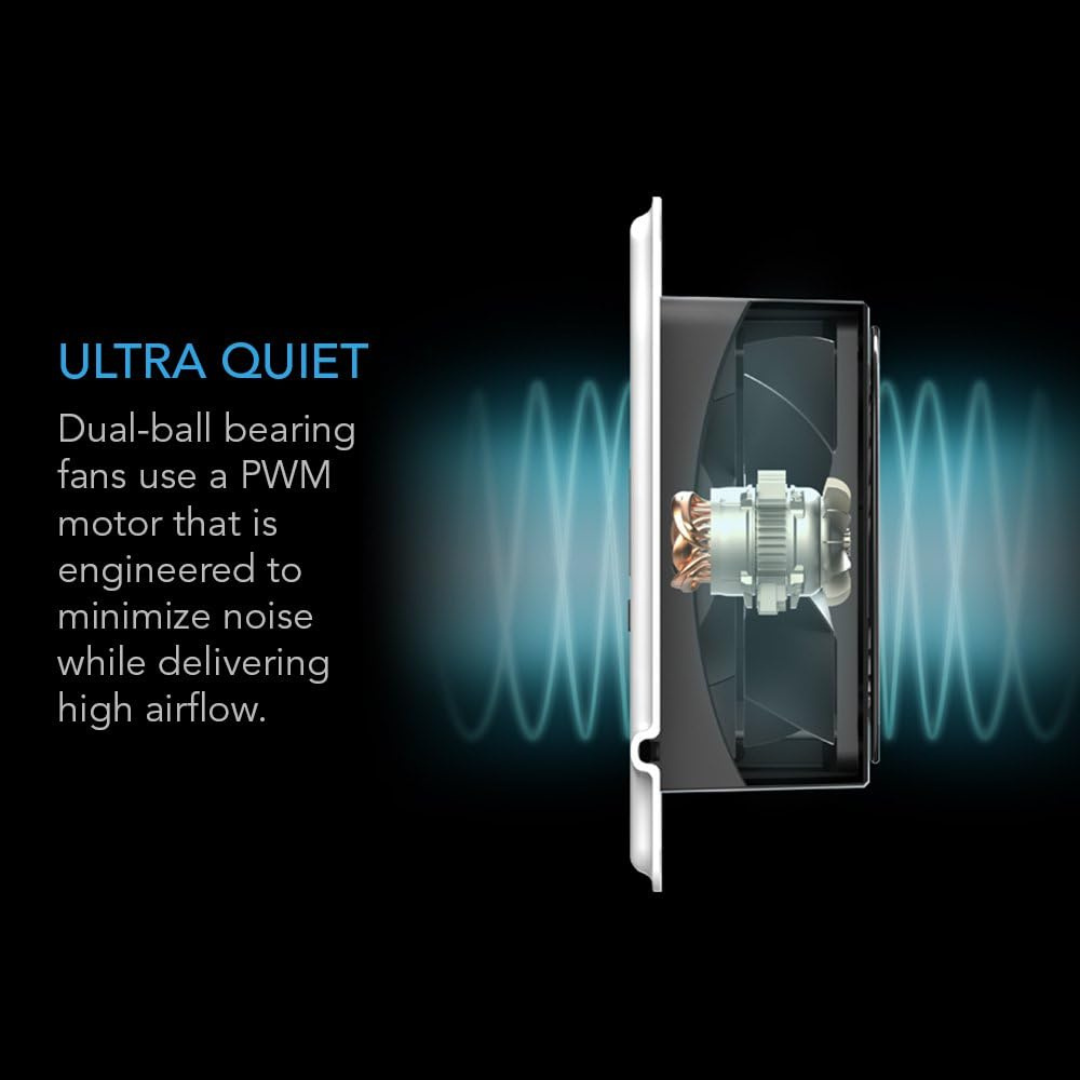 Register Booster Fan for 4” x 10” Register Holes, Improves Heating & Cooling Vents