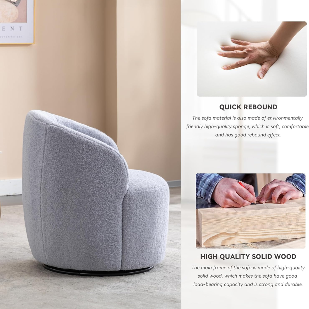 Teddy Swivel Cuddle Chair