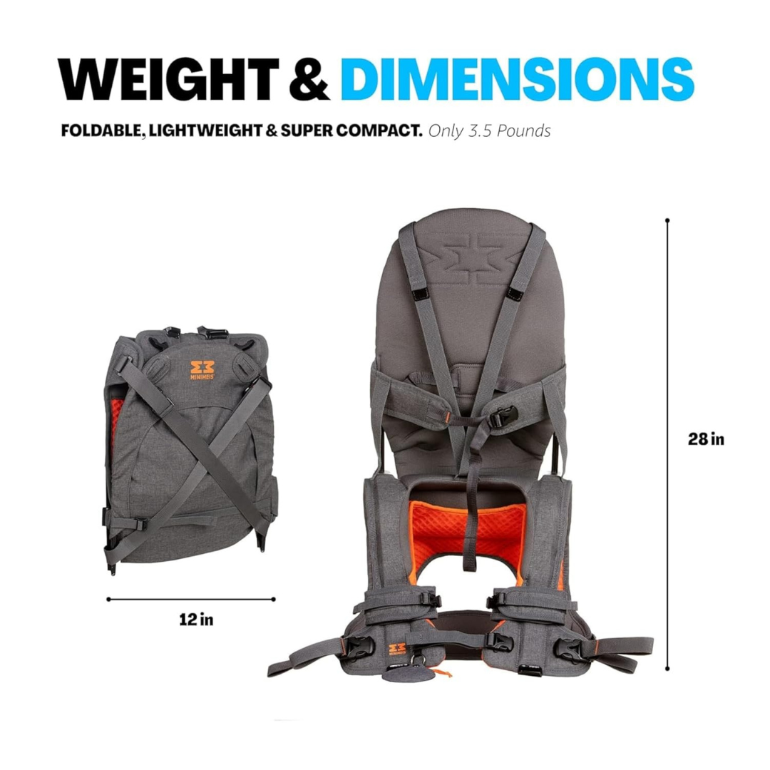 Lightweight Child Shoulder Carrier and Sunshade Bundle - For Kids 6 Months to 4 Years Old