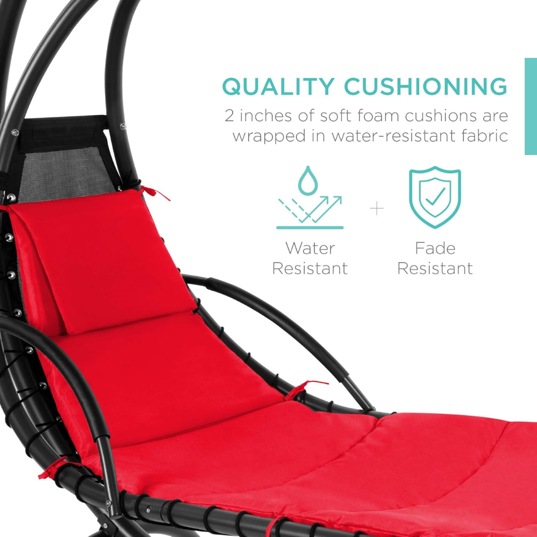 Curved Steel Chaise Lounge - Swing