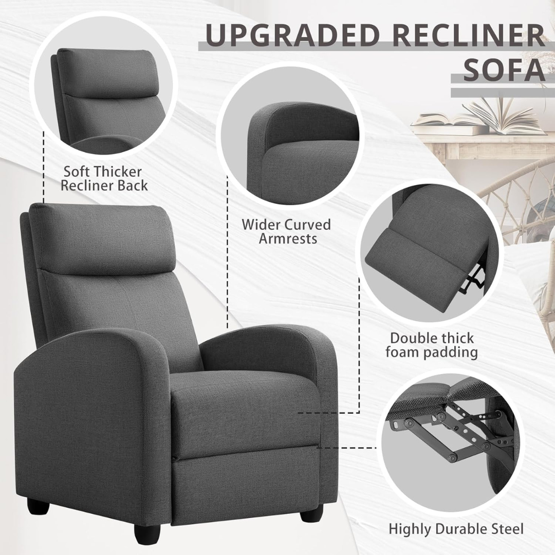 Adjustable Home Theater Single Recliner Sofa