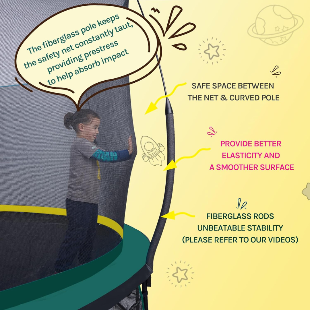 Outdoor Family Trampoline - Springless