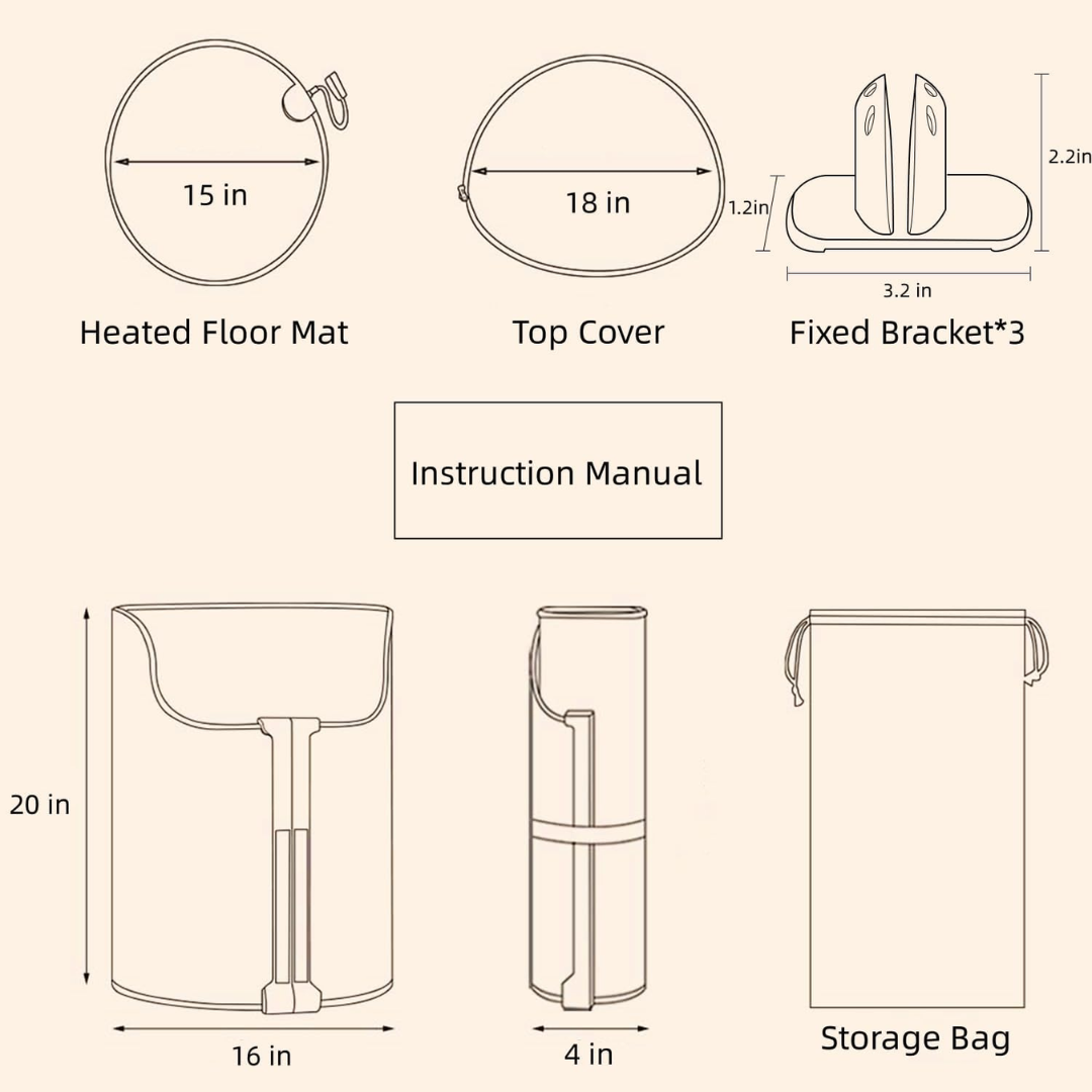 Covered Electric Foot Warmer