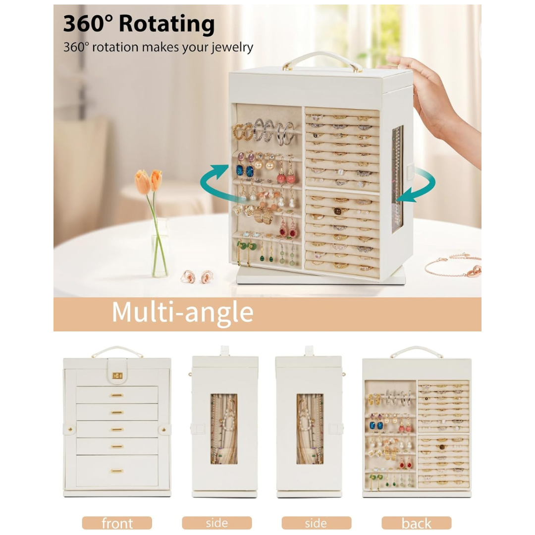 360° Rotating Jewelry Storage