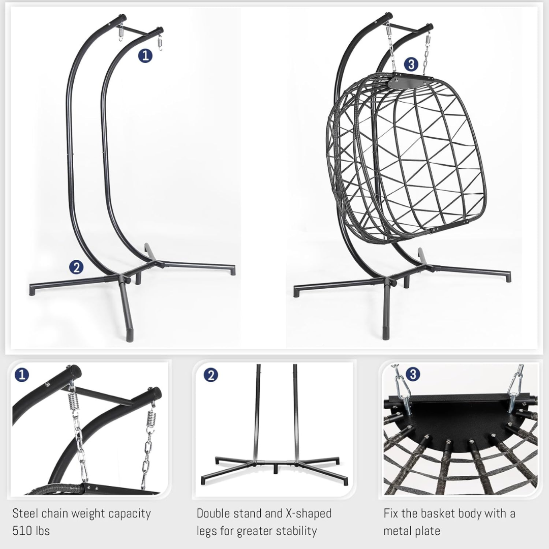 Double Swing Egg Chair