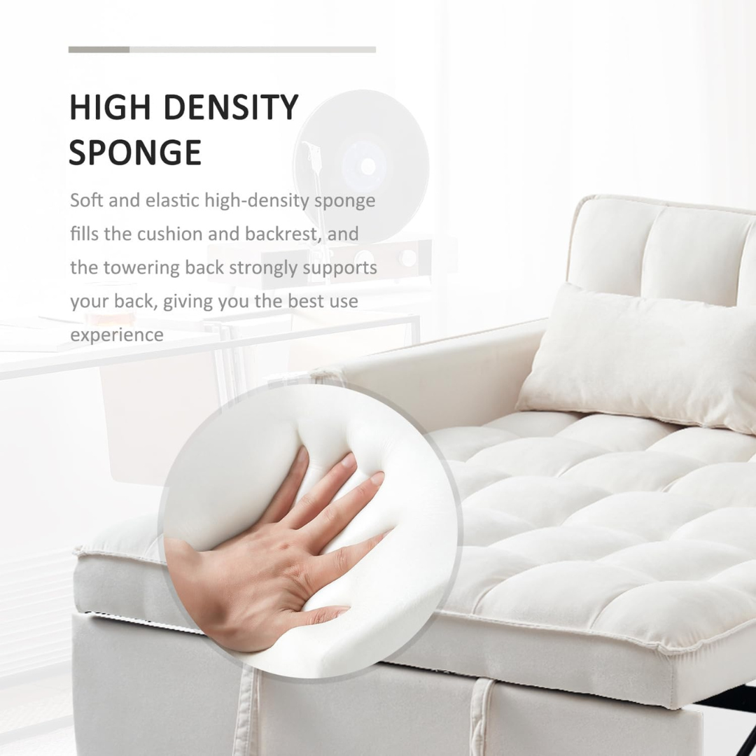 Sofa Bed with Adjustable Backrest