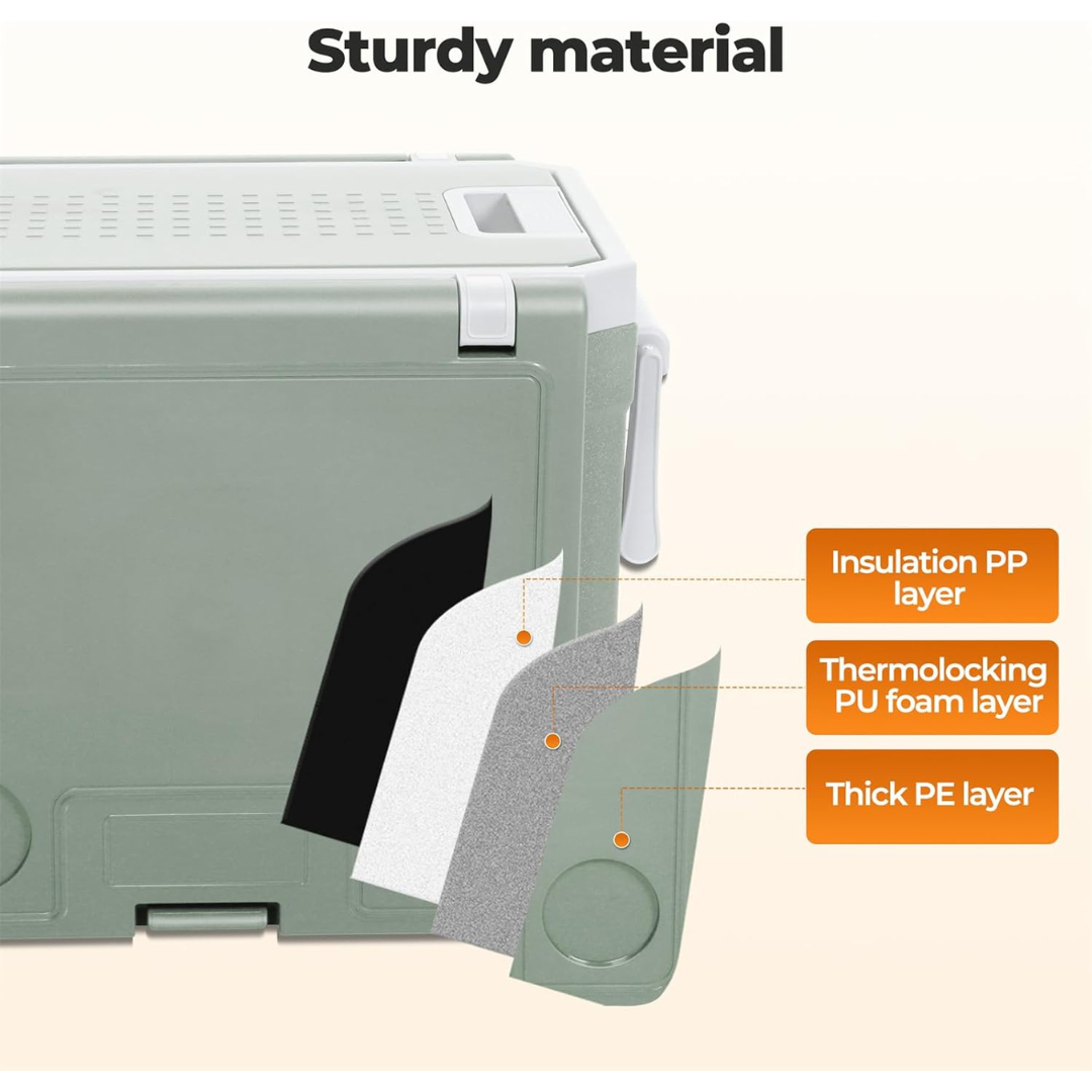 Ice Box with Table & Chairs - Portable Trolley