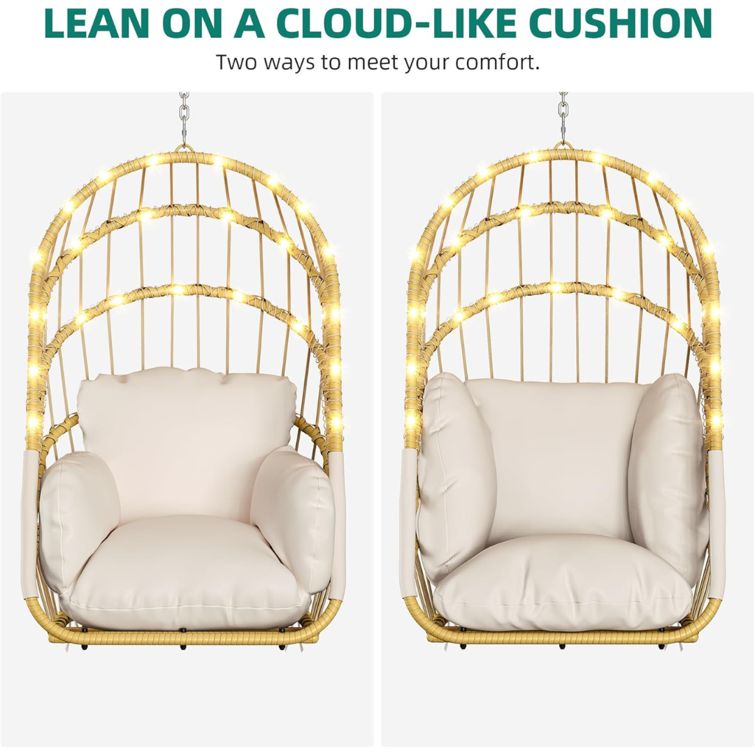 Hanging Rattan Wicker Egg Chair