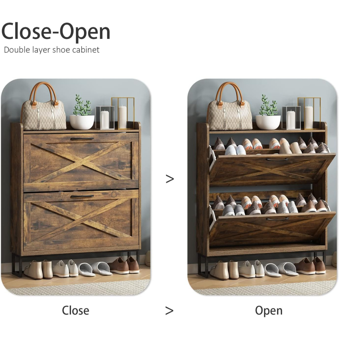 Entryway Shoe Storage Cabinet