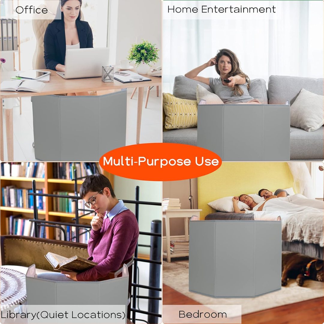 Portable 5-panel foot warmer